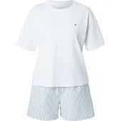 Tommy Hilfiger Underwear Pyjamashortsit vaaleansininen / valkoinen