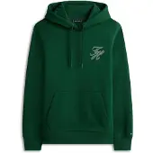 Tommy Hilfiger Script Monogram Hoody - Green - L