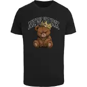 Mister tee New York Crowned Bear Lyhythihainen T-paita