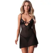 Obsessive Seksikäs alusasusetti Alliane, S/M, musta, S/M