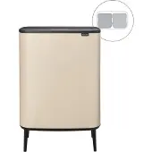 Brabantia Bo touch bin high 2x30 L Soft Beige