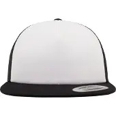 Flexfit Cap Foam With White Front Musta Mies