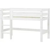 Hoppekids ECO Luxury puolikorkea sänky 70x160cm - valkoinen White