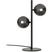 Grönlund Glasgow 2 pöytävalaisin 2xG9 41cm musta/savu