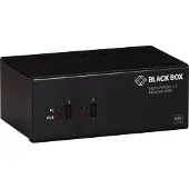 Black Box KVM SWITCH - DUAL-MONITOR, DISPLAYPORT 1.2, 4K 60HZ, USB 3.0 HUB, AUDIO (KV6222DP)