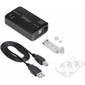 StarTech.com usb galvanic isolator 6kv electrical noise isolator ip40 din rail isolated power filter usb 2.0/1.1 taa