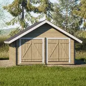 LP GARDEN S-XL (20m2) suora umpiseinä hirsilato