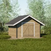 LP GARDEN S-M (10m2) suora umpiseinä hirsilato