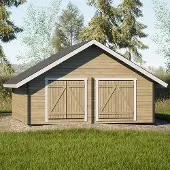 LP GARDEN S-XXL (25m2) suora umpiseinä hirsilato