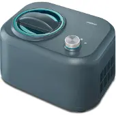 Medion LIFE MD 10169 ice cream and sorbet machine, black, stainless steel, with compressor, capacity 1 l, 100 W (50077600)