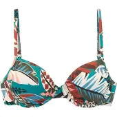 Buffalo Bikinitoppi vaaleansininen / oliivi / tummanpunainen / valkoinen