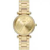 Fossil Analoginen kello 'CARLIE' kulta