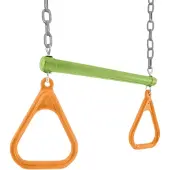 Intex Trapeze Swing With Rings - Green - ONE SIZE