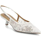 Bianco Biakristin Kitten Heel Slingback Mesh - White - 36
