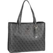 GUESS Käsilaukku 'MERIDIAN II GIRLFRIEND TOTE' tummanharmaa / musta