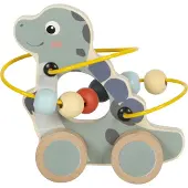 Small Foot - Wooden Push Figure Motor Skills Spiral Dino
