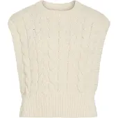 Vila Roucalia O-Neck Knitted Vest - Cream - XL