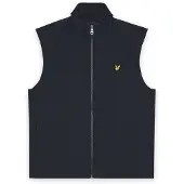 Lyle & Scott Mesh Back Softshell Funnel Neck Gilet - Navy - M