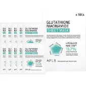 APLB Gluthathione Niacinamide Sheet Mask Kasvonaamio 10 x 25 ml
