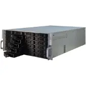 Inter-Tech 4U 4424, räkkiasennettava serverikotelo, 4U, harmaa/musta