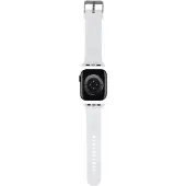 Karl Lagerfeld Apple Watch -ranneke 42 mm 3D -kumi, valkoinen