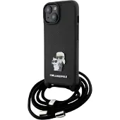 Karl Lagerfeld iPhone 15 -laukku, musta