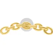 Wildcat Anchorchain Push Fit Labret - lävistyskoru - 9,0 mm, Kultainen metalli