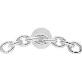 Wildcat Anchorchain Push Fit Labret - lävistyskoru - 11,0 mm, Hopeinen metalli