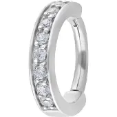 Wildcat Hinged Ring<!--641004c4d8219--> - Hopeinen metalli, Valkoinen, 14,0 mm