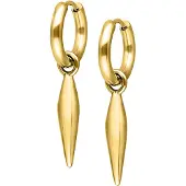 Wildcat Little Bullet Hoops - huggies-korvarenkaat (pari) - Kultainen metalli