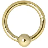 Wildcat Ball Closure Ring Clicker<!--63f8c11711655--> - 2,5 mm, 6,0 mm, 12,0 mm, Kultainen metalli