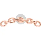 Wildcat Anchorchain Push Fit Labret - lävistyskoru - 6,0 mm, Ruusukultainen metalli
