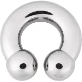 Wildcat Basic Circular Barbell - lävistyskoru - 6,0 mm, 10,0 mm, 13,0 mm, Hopeinen metalli