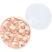 Wildcat Big Circle Hammered Push Fit Labret - Lävistyskoru - 6,0 mm, Ruusukultainen metalli
