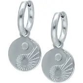 Wildcat Little Yin Yang - korvarenkaat (pari) - Hopeinen metalli