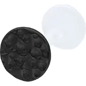 Wildcat Big Circle Hammered Push Fit Labret - Lävistyskoru - 8,0 mm, Musta metalli