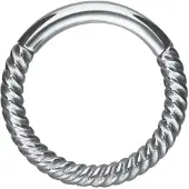 Wildcat Twisted Chain Clicker<!--63ff4e0ca2f1c--> - Hopeinen metalli, 10,0 mm