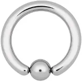 Wildcat Basic Clip in Ring - BCR-lävistysrengas - 2,0 mm, 6,0 mm, 13,0 mm, Hopeinen metalli