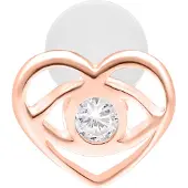 Wildcat Lovely Eye Push Fit Labret - 8,0 mm, Ruusukultainen metalli