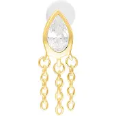 Wildcat Linda Push Fit Labret - 11,0 mm, Kultainen metalli