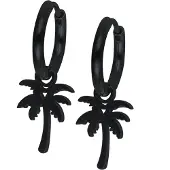 Wildcat Little Palm Tree - korvarenkaat (pari) - Musta metalli
