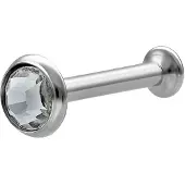 Wildcat Mini Titan Labret for Triple Piercing - Lävistyskoru - 1,2 mm, 8,0 mm, Hopeinen metalli, 4,0 mm