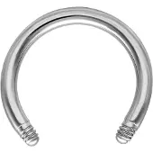 Wildcat Circular Barbell Stem without Balls - 1,6 mm, 8,0 mm