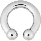Wildcat Basic Circular Barbell - lävistyskoru - 5,0 mm, 8,0 mm, 13,0 mm, Hopeinen metalli
