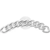 Wildcat Chunky Chain Push Fit Labret - lävistyskoru - 6,0 mm, Hopeinen metalli