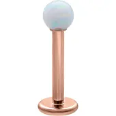 Wildcat Opal Ball Micro Labret - 9,0 mm, Valkoinen