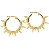 Wildcat Spiked Earrings - Gold