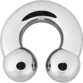 Wildcat Basic Circular Barbell - lävistyskoru - 8,0 mm, 12,0 mm, 13,0 mm, Hopeinen metalli