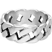 Wildcat Chunky Ring - sormus - Hopeinen metalli, 21,0 mm