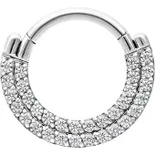 Wildcat Double Crystal Row Clicker<!--63ec5dd0dc496--> - Hopeinen metalli